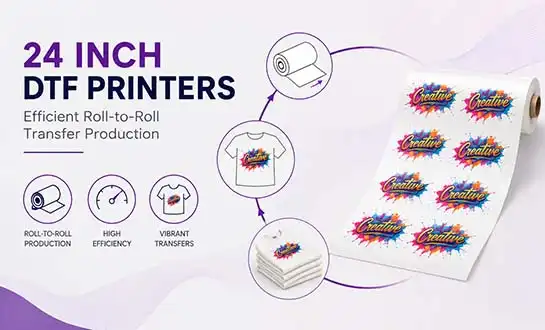 How 24 Inch DTF Printers Support Efficient Roll-to-Roll Transfer Production